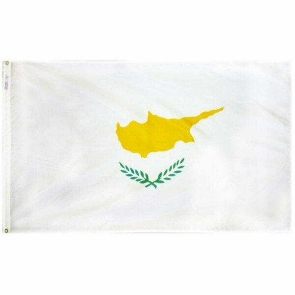 Ss Collectibles 2 ft. X 3 ft. Nyl-Glo Cyprus Flag SS2200612